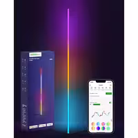 چراغ rgb هوشمند ایستاده کف LED مدرن با کنترل صوتی، 16 میلیون رنگ VOCOlinc