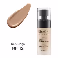 کرمپودر آرایشی پمپی اوراچی ORACHI ایتالیایی حجم 30 میل کد RF 42 رنگ DARK BEIGE