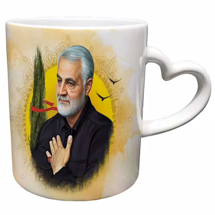 خرید ماگ-لیوان دسته ساده سردار سلیمانی کد 15