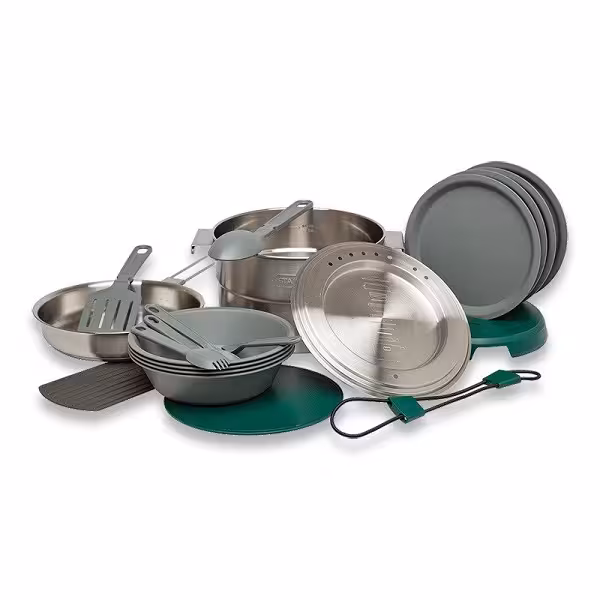 ست ظروف استنلی مدل آشپزخانه کامل مناسب سفر ، کمپینگ و کوهنوردی  Stanley The Full Kitchen Base Camp Cook Set 3.7QT / 3.5L