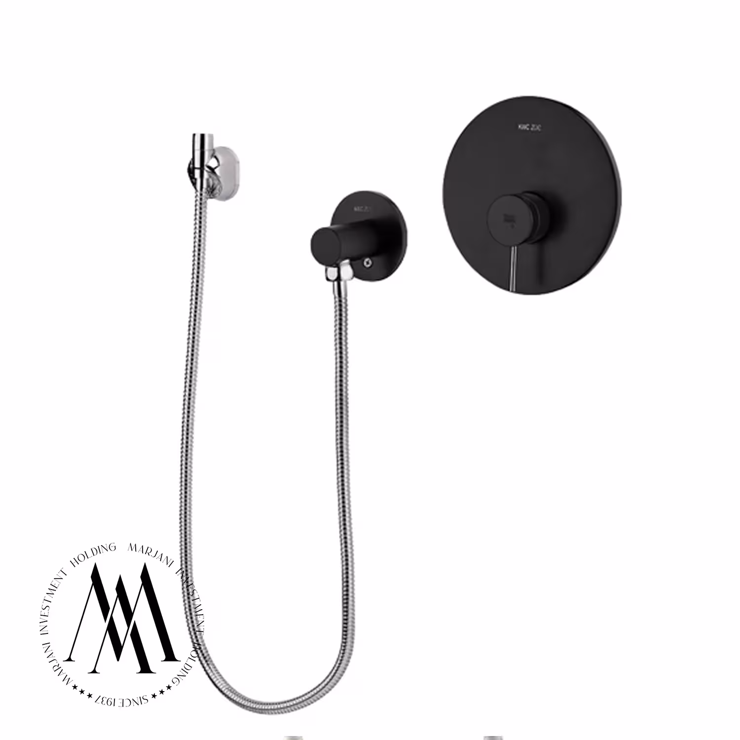 شیر توالت توکار kwc مدل زو (مشکی)