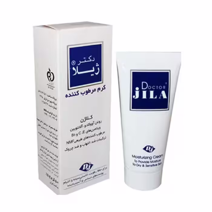 کرم مرطوب کننده دکتر ژیلا مناسب پوست های حساس و آسیب دیده وزن 50 گرم
