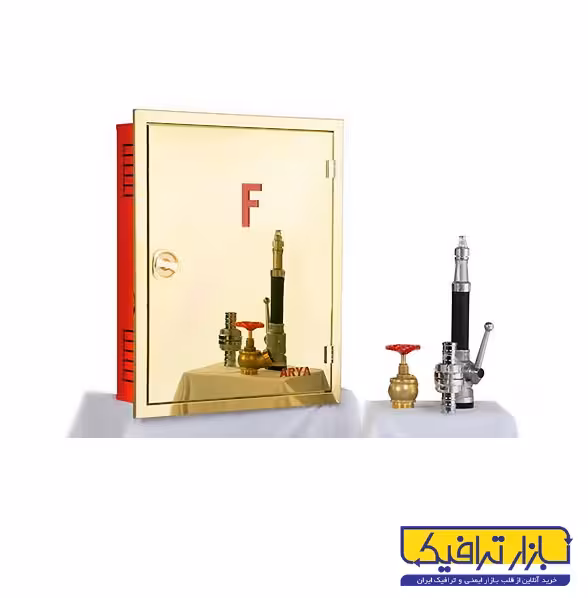 جعبه آتش نشانی استیل طلایی