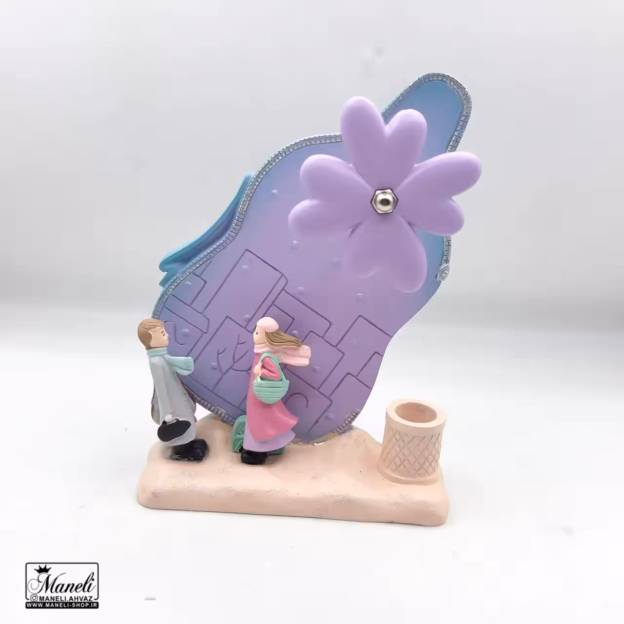 مجسمه دکوراتیو عاشقانه موزیکال بنفش | جامدادی   ویدیوی محوصول 14030777