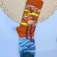 جوراب فانتزی طبیعت