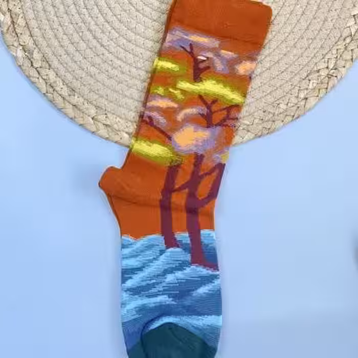 جوراب فانتزی طبیعت