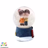 گوی موزیکال برفی(گوی دخترو پسر عاشق شالدار ) سایز متوسط1751