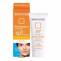ضد آفتاب بی رنگ فلوئید، مات کننده، مناسب پوست چرب، SPF50، برند درماتیپیک