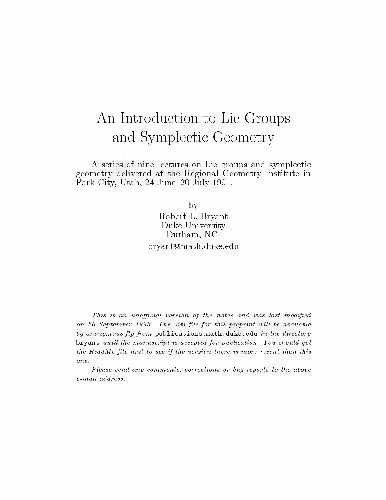 خرید و دانلود نسخه کامل کتاب An Introduction to Lie Groups and Symplectic Geometry
