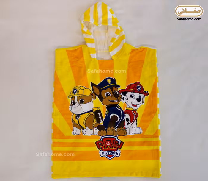 حوله پانچو بچگانه طرح سگ های نگهبان پودایران