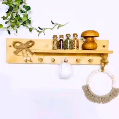 شلف پاپیون چوبی