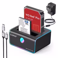 داک هارد 2.5 اینچ و 3.5 اینچ 2 سینی Type-C اوریکو ORICO 8828C3-C