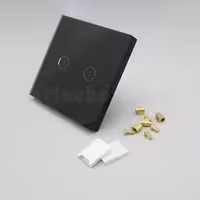 کلید هوشمند EU دو پل مشکی S904-A2P2