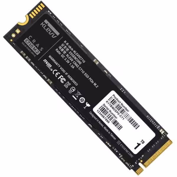 اس اس دی کلو CRAS C710 M.2 با ظرفیت 1 ترابایت ا Klevv CRAS C710 2280 NVMe Gen3x4 1TB M.2 SSD