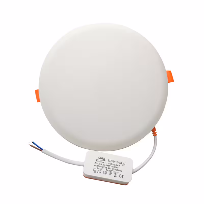 هالوژن سقفی ال ای دی 24 وات دیپلمات مدل فول لایت طرح فنر متغیر توکار گرد