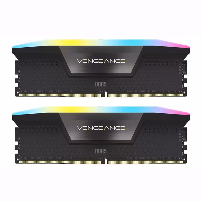خرید رم دسکتاپ DDR5 دو کاناله 6400 مگاهرتز CL32 کورسیر مدل VENGEANCE RGB ظرفیت 32 گیگابایت