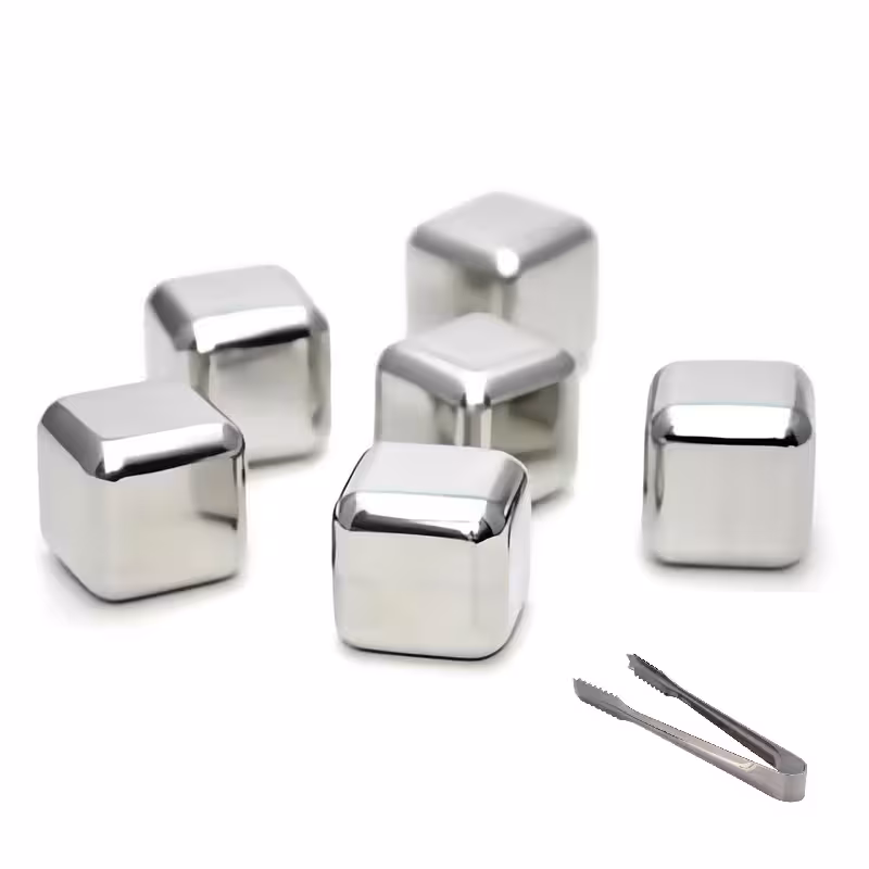 قالب یخ مکعبی استیل بسته 6 عددی