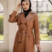مانتو اسپرت زنانه چرم مدل مانتو چرم آسو