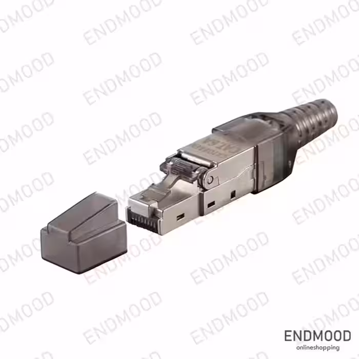 سوکت شبکه شیلددار Cat6A کروبن مدل CRBPLT09C6ASS