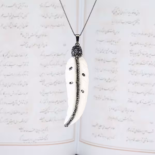 گردنبند تراش پر صدف _ کد : 400517