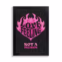 تابلو عاشقانه طرح love feeling کد PF-27077