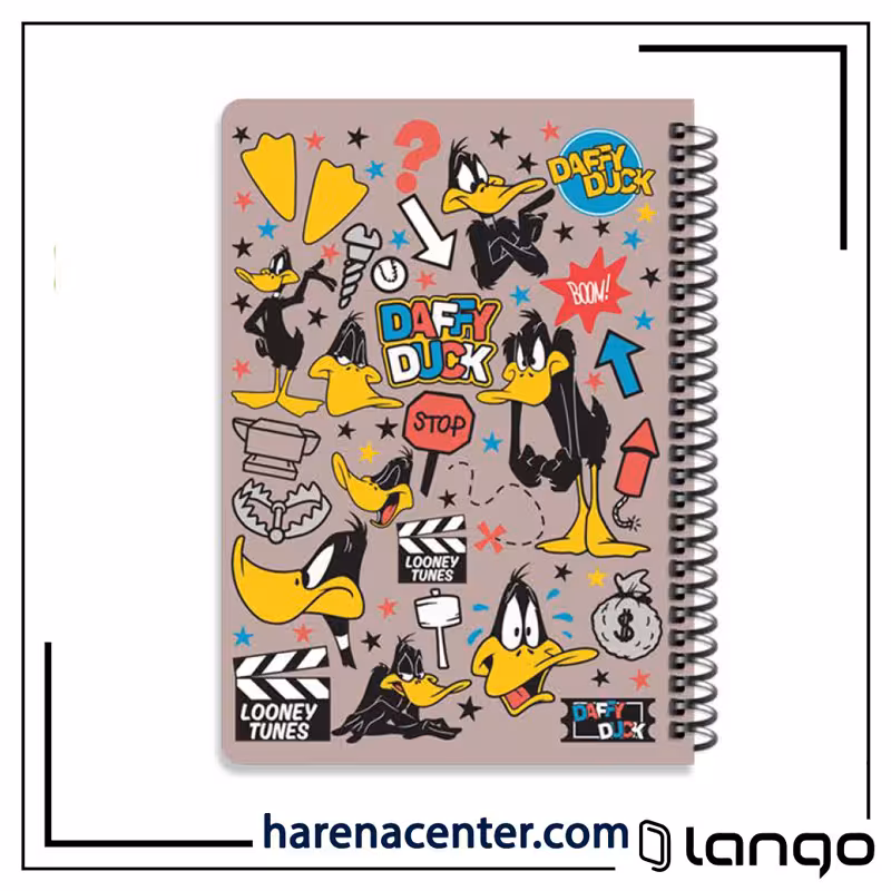 دفتر مدرسه طرح لونی تونز Daffy Duck برند لانگو