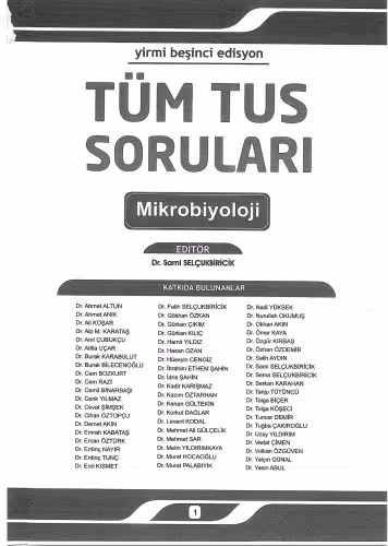 خرید و دانلود نسخه کامل کتاب Tüm Tus Soruları Mikrobiyoloji Soruları