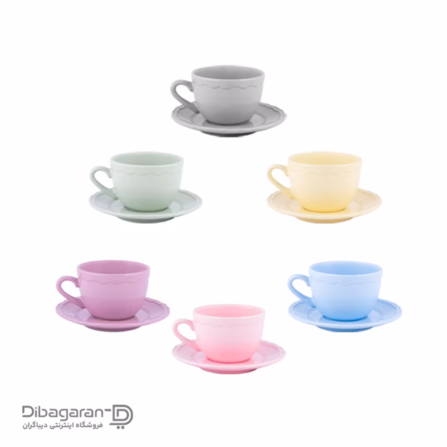 سرویس چای خوری کرامیکا 6 نفره کد 9158