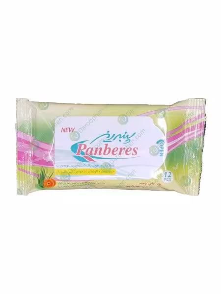 دستمال مرطوب پاک کننده دست و صورت پنبه ریز-Panberes Hand And Face Cleaning Wet Wipes