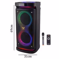 اسپیکر چمدانی بلوتوثی اپی مکس مدل EPIMAX-777 همراه با میکروفون و ریموت کنترل