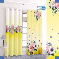 پرده تصویری طرح زرد برند پرنا