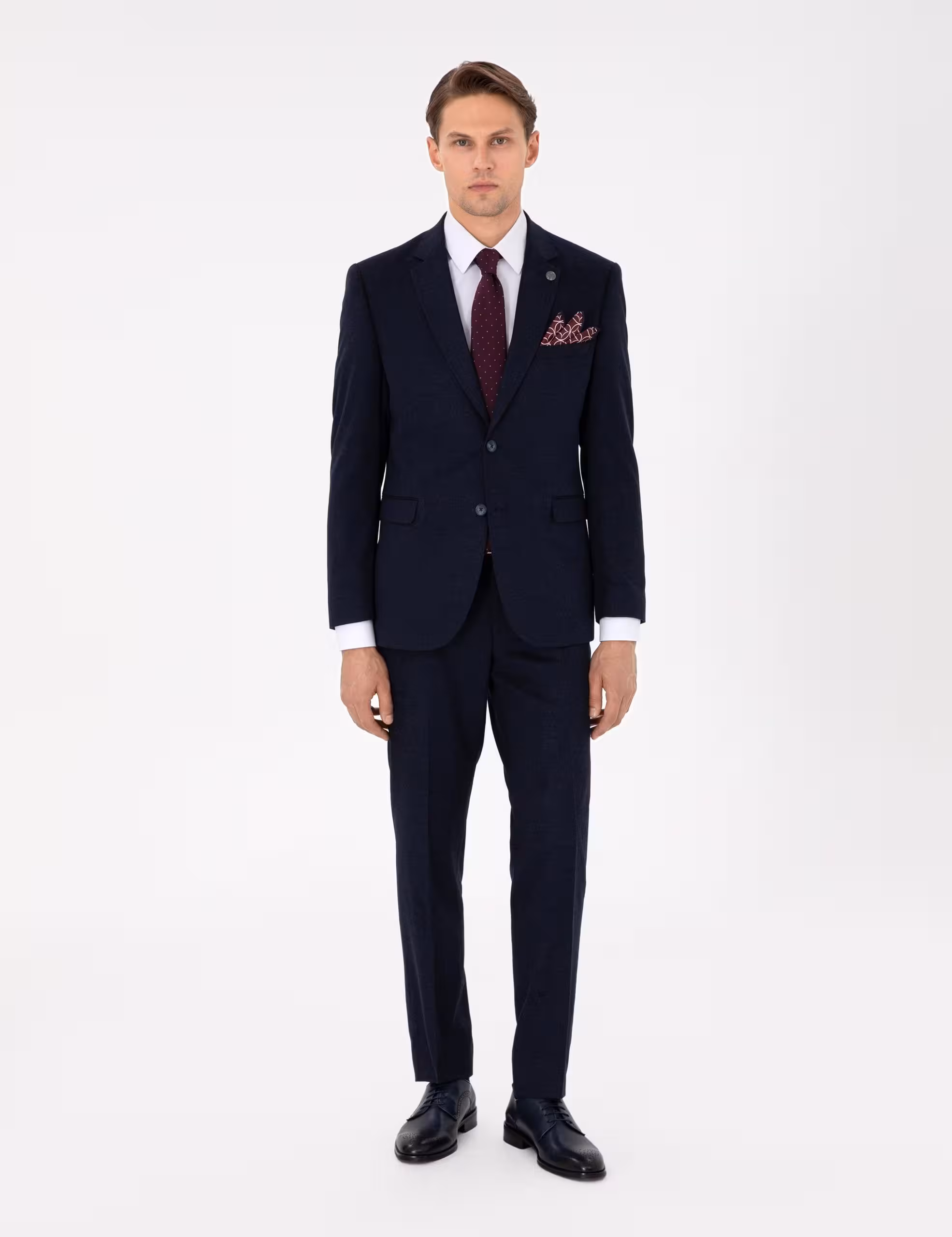 کت و شلوار مردانه سرمه ای پیرکاردین - فروشگاه لباس شهرمون