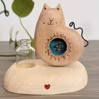 گلدان گربه ماهی به دل طرح هفت