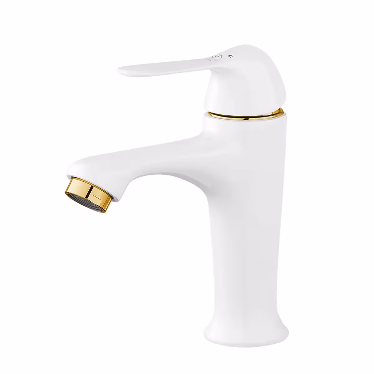 شیر روشویی کاویان مدل میشکا سفید طلایی