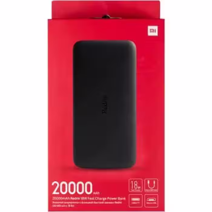 پاور بانک شیائومی مدل REDMI ظرفیت 20000 میلی آمپر ساعت