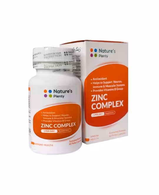 کپسول زینک کمپلکس نیچرز پلنتی 60 عددی