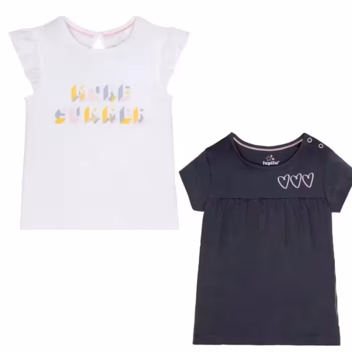 پک 2تایی تیشرت شیک دخترانه 2 تا 4 سال برند لوپیلو آلمان