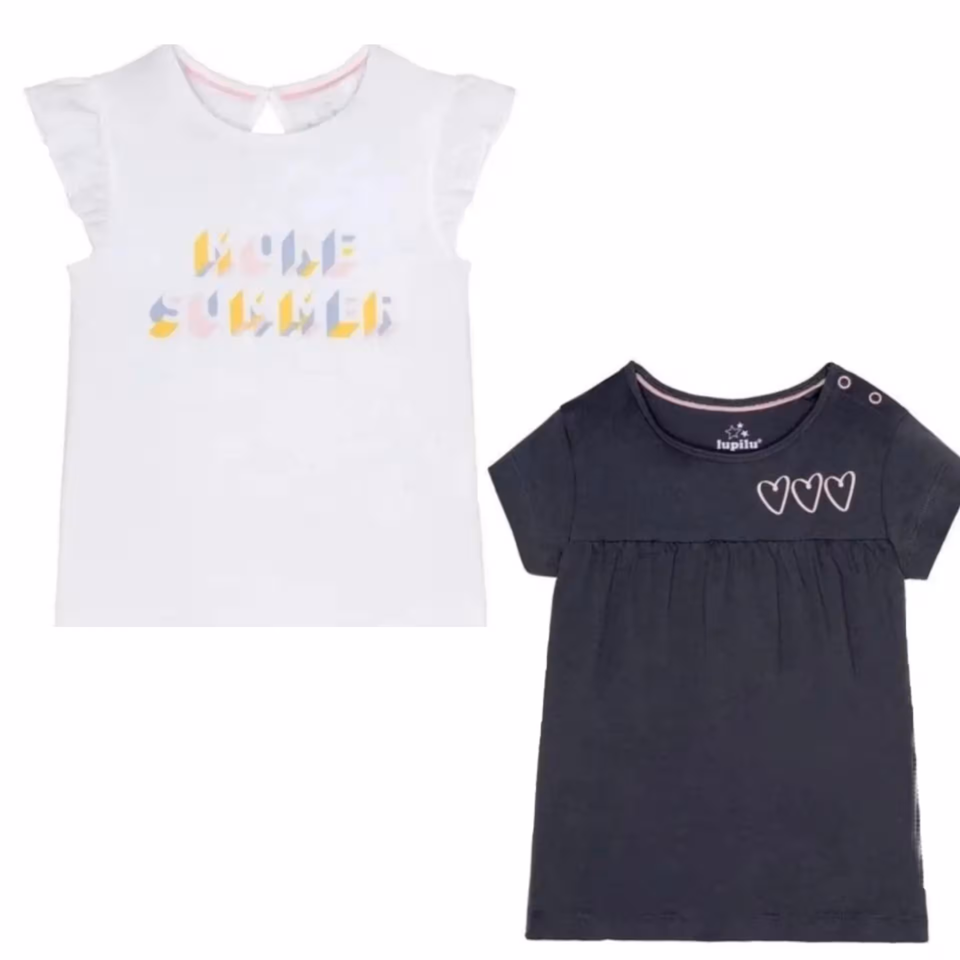 پک 2تایی تیشرت شیک دخترانه 2 تا 4 سال برند لوپیلو آلمان