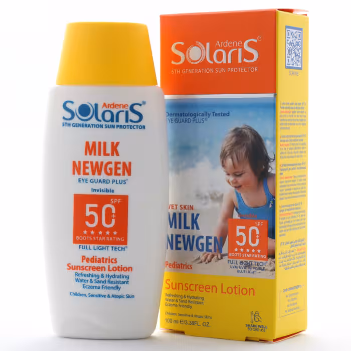 لوسیون ضد آفتاب کودکان میلک نیوژن SPF 50 آردن سولاریس