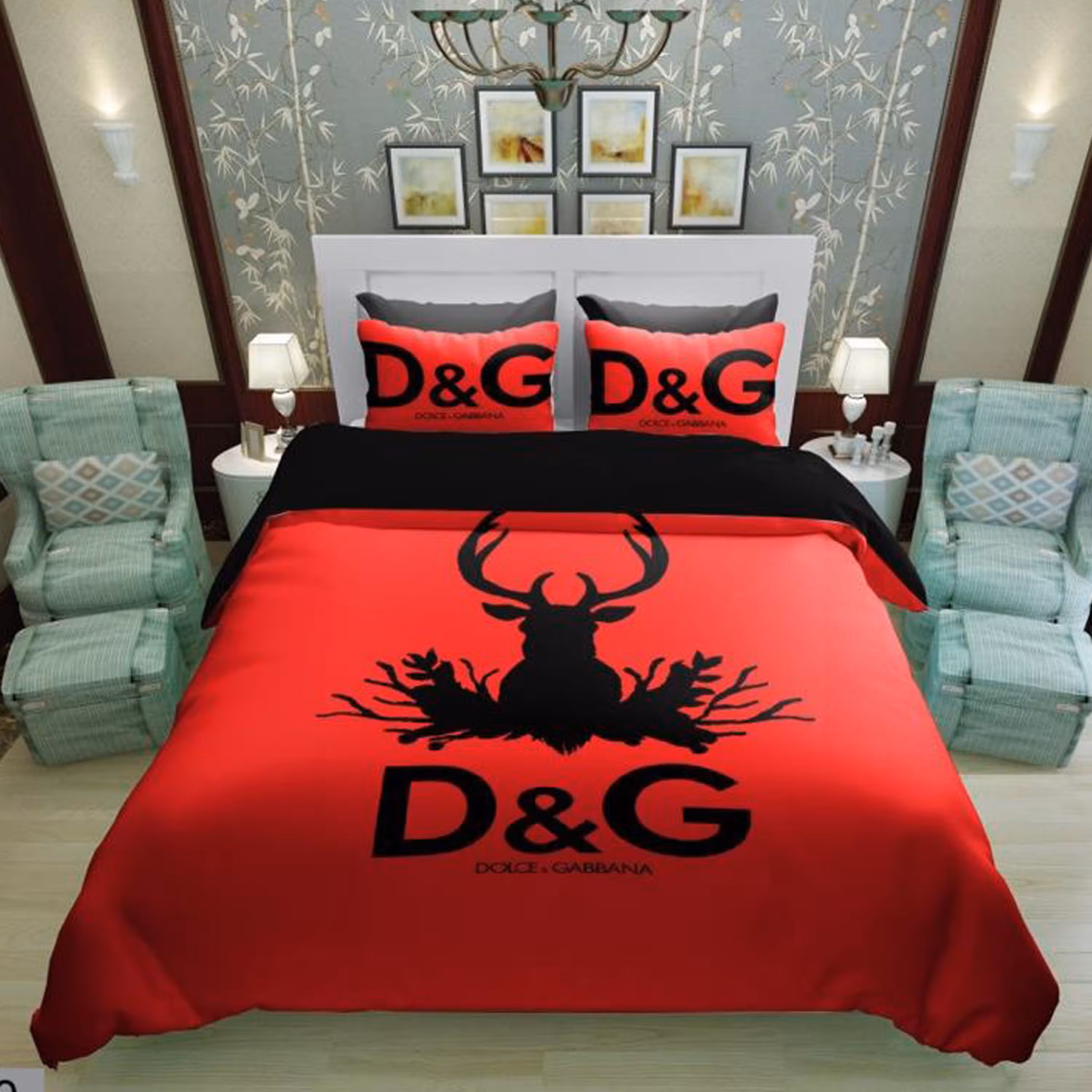 سرویس روتختی 1 نفره تنسل چاپی برندترک لند (Turk Land)  کد rs 90