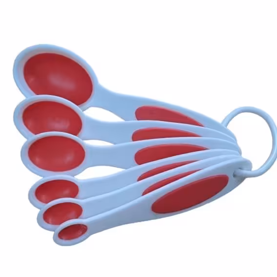 پیمانه اندازه گیری آشپزی و شیرینی مدل قاشقی مجموعه 6 عددی