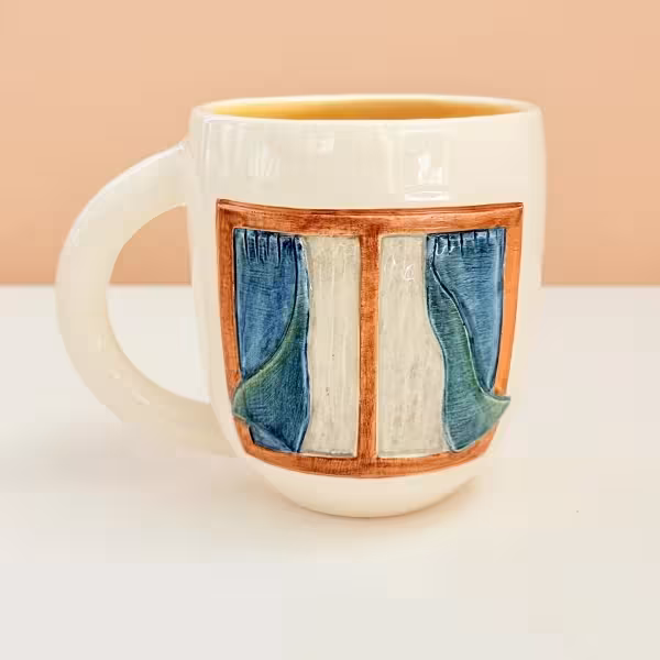 ماگ دستساز برجسته پنجره