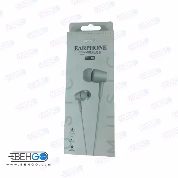 هندزفری اصلی سیمی مدل original EARPHONE YK-R1