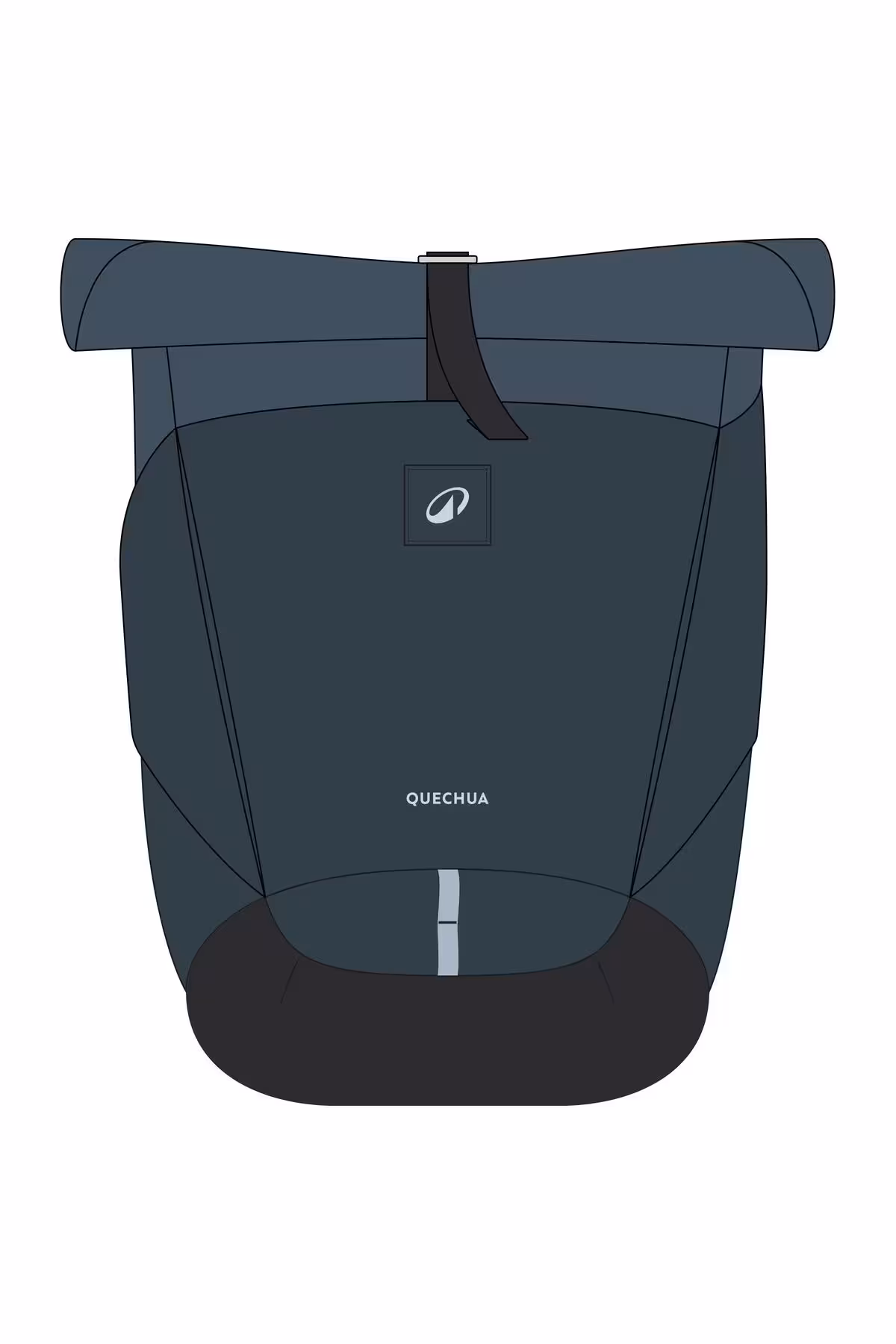 کوله پشتی در فضای باز 16 L 4 آبی ROLLTOP Decathlon