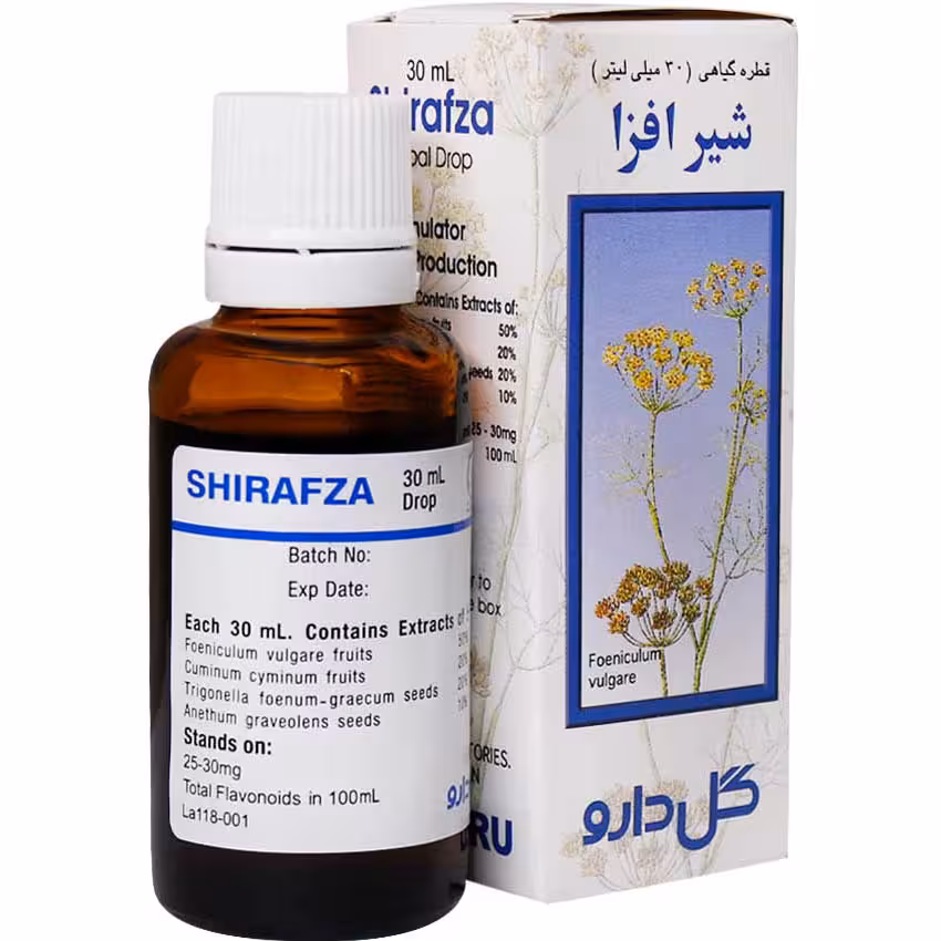 قطره گیاهی شیرافزا گل دارو