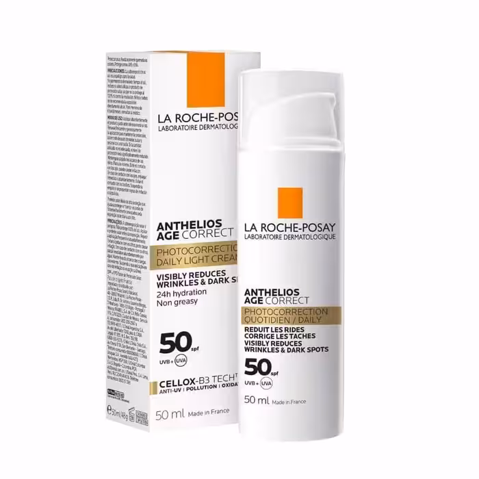 ضد آفتاب لاروش پوزای La roche-Posay مدل Anthelios Age Correct SPF50 حجم 50 میل