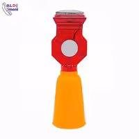 چراغ مخروطی آذرخش PVC | چراغ سولار آذرخش زرد