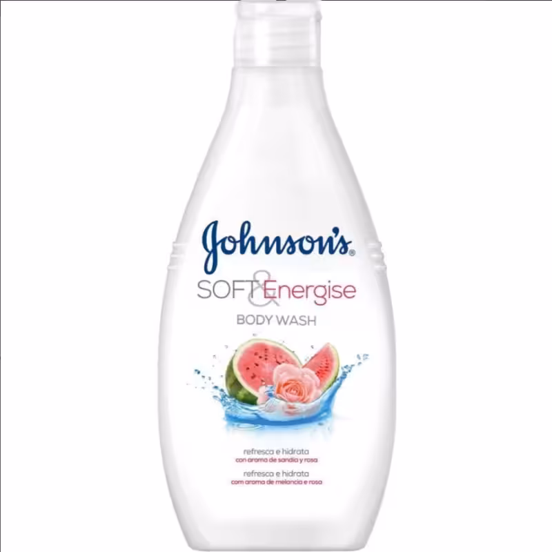 شامپو بدن جانسون رایحه هندوانه و گل رز Johnsons Soft Energise حجم 400 میلی لیتر