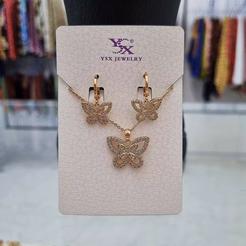 نیم ست برندوای اس ایکس رنگ ثابت طرح طلاعیار18کیفیت عالی کد25