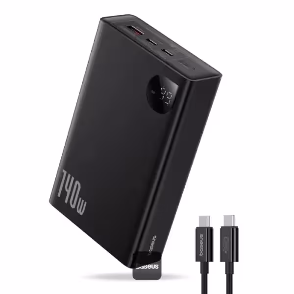 پاور بانک 24000 هزار سوپر فست شارژ 140 وات بیسوس Baseus PPADM140 Adaman P10021507112-02‏
